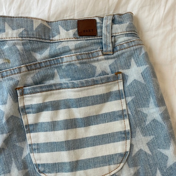 Roxy Stars and Stripes Denim Shorts - Picture 4 of 6